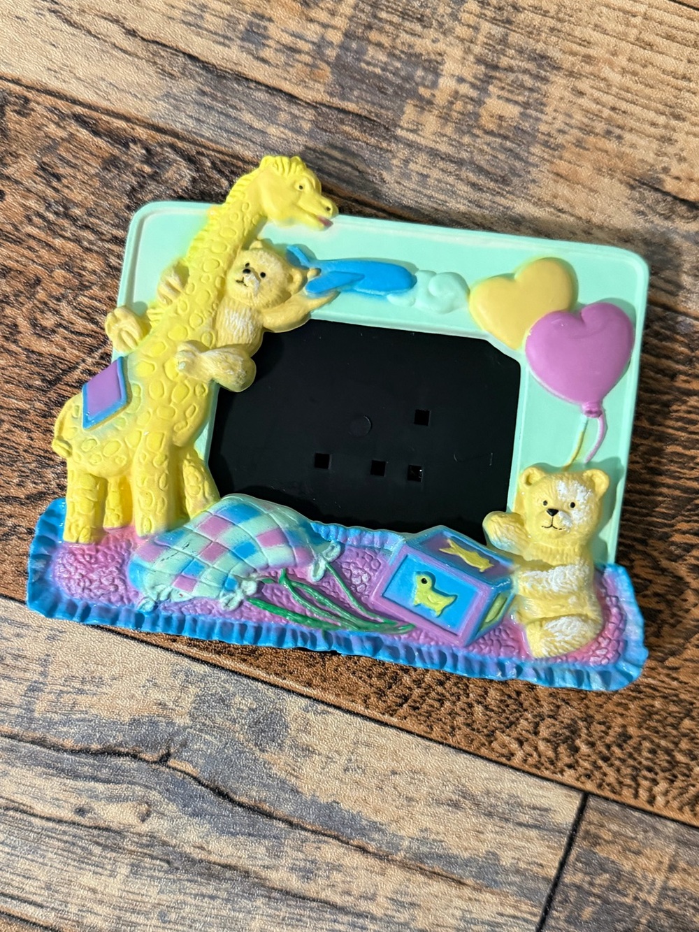 Pastel Animal Photo Frame- Giraffe & Bears